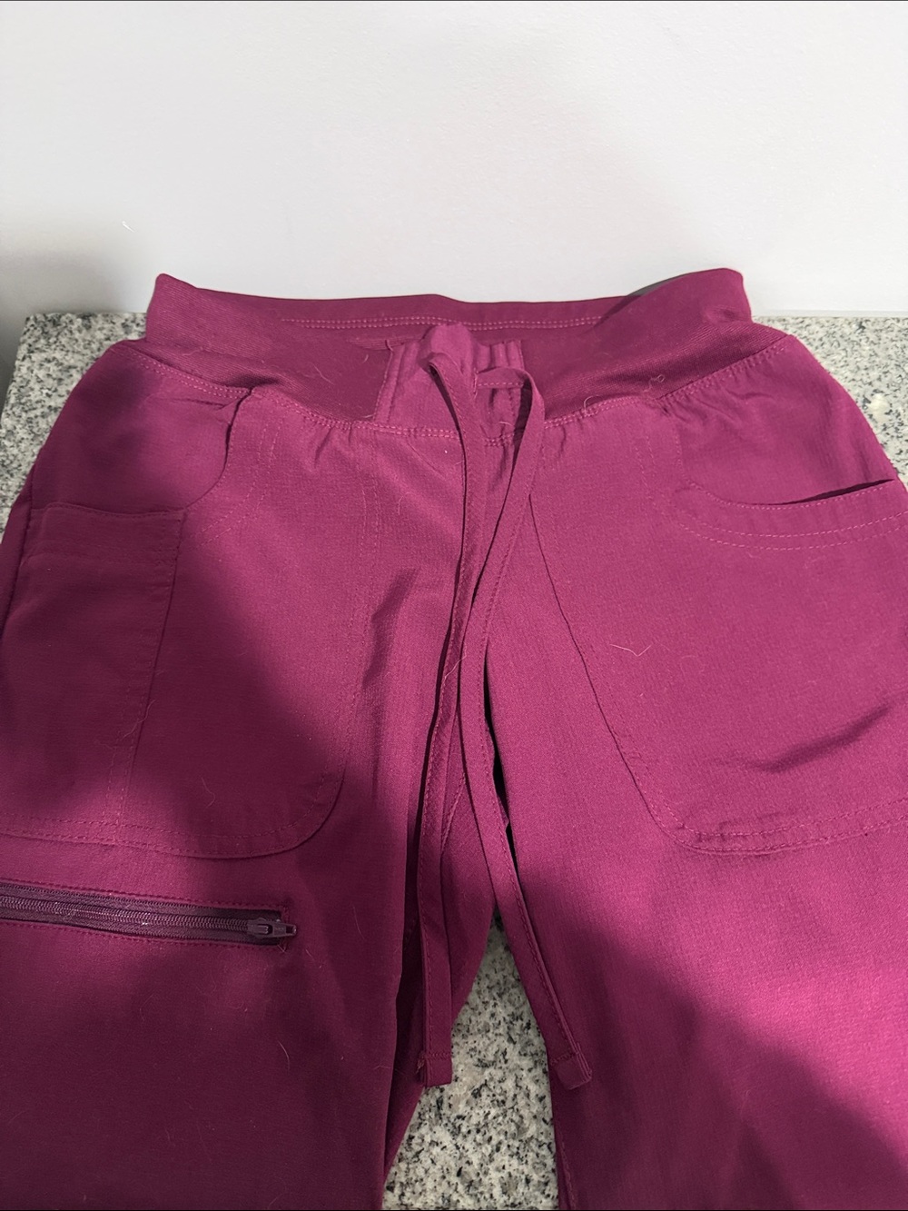 Deep plum scrub set